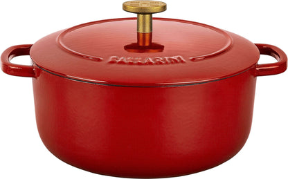 BALLARINI BELLAMONTE Gusseisenbräter rund 4 l, rot