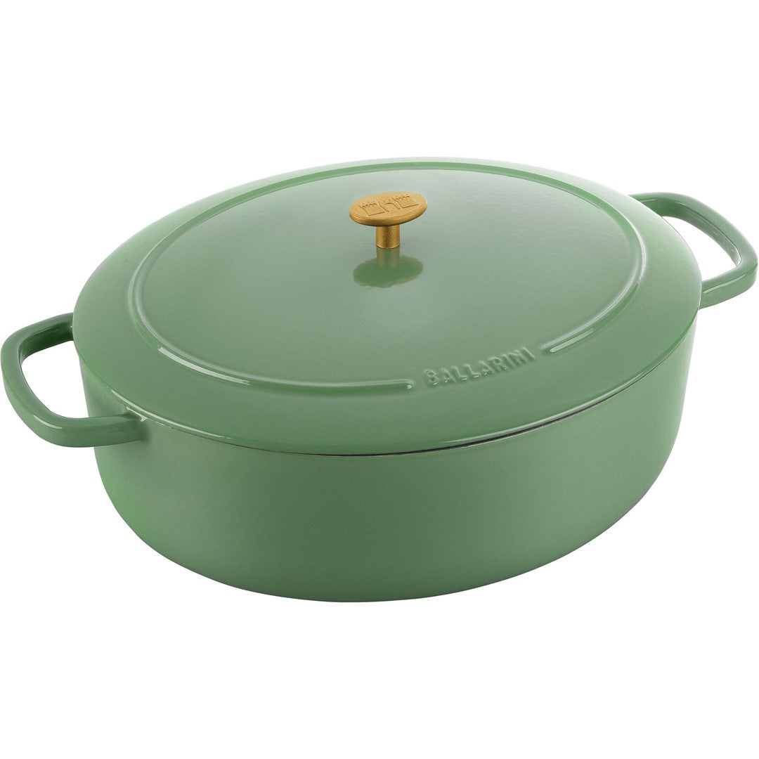 BALLARINI BELLAMONTE Garnek żeliwny owalny 7.5 ltr, zielony