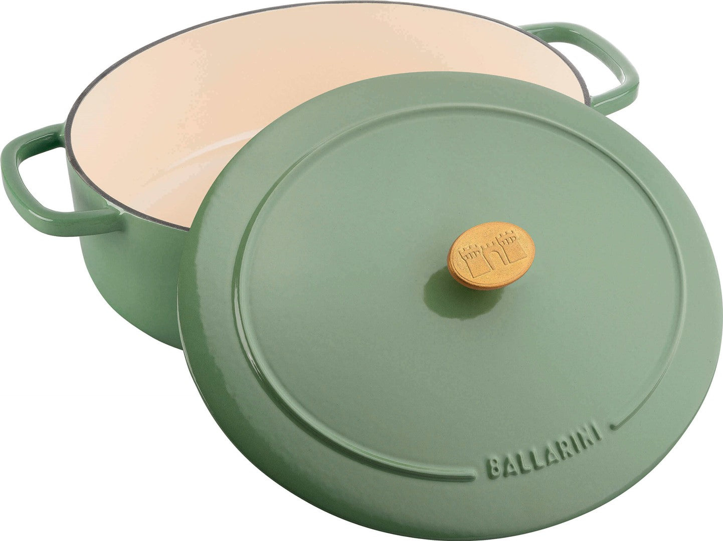 BALLARINI BELLAMONTE Garnek żeliwny owalny 6.5 ltr, zielony