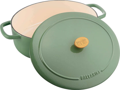 BALLARINI BELLAMONTE Garnek żeliwny owalny 6.5 ltr, zielony