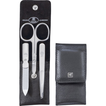 ZWILLING TWINOX Maniküre-Set - schwarze Etui, 3 Teile