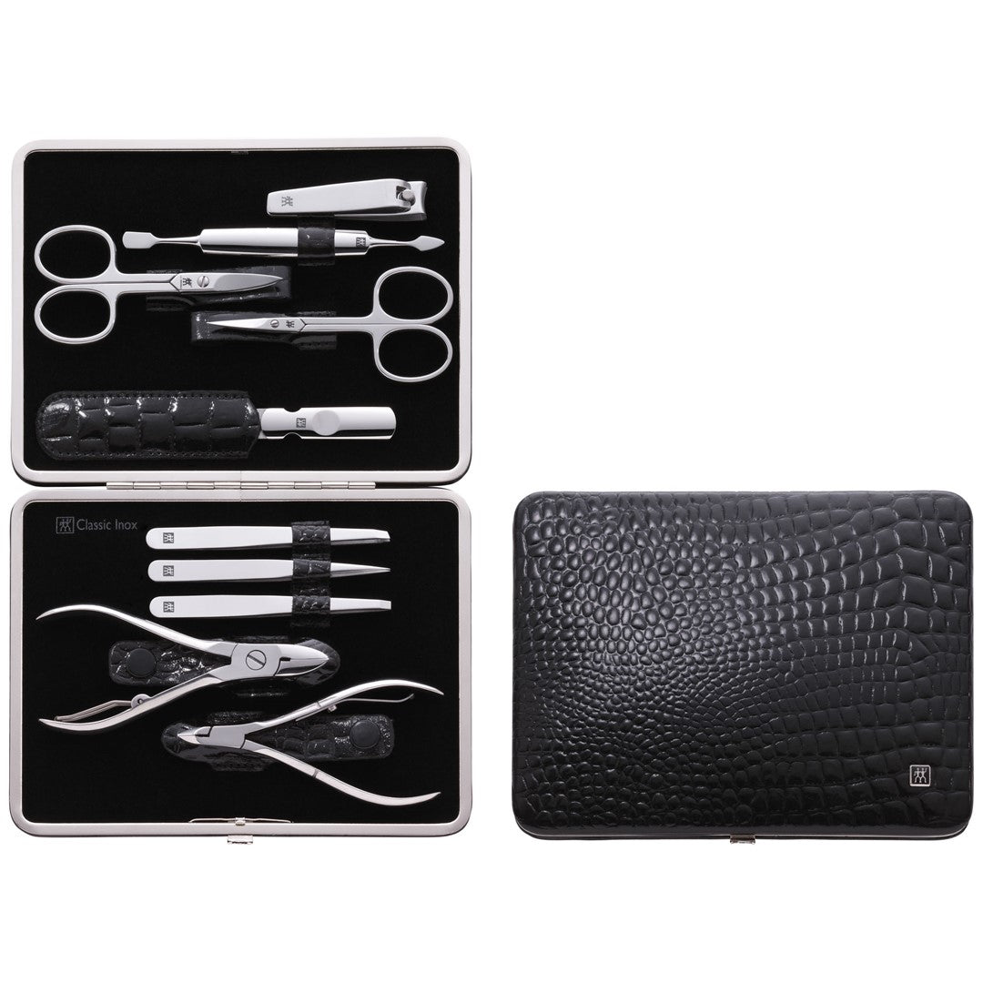 ZWILLING CLASSIC INOX Maniküre-Set - schwarzes hartes Etui, 10 Teile