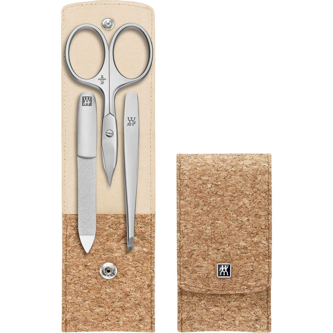 ZWILLING TWINOX Zestaw do manicure - korkowe etui, 3 elementy
