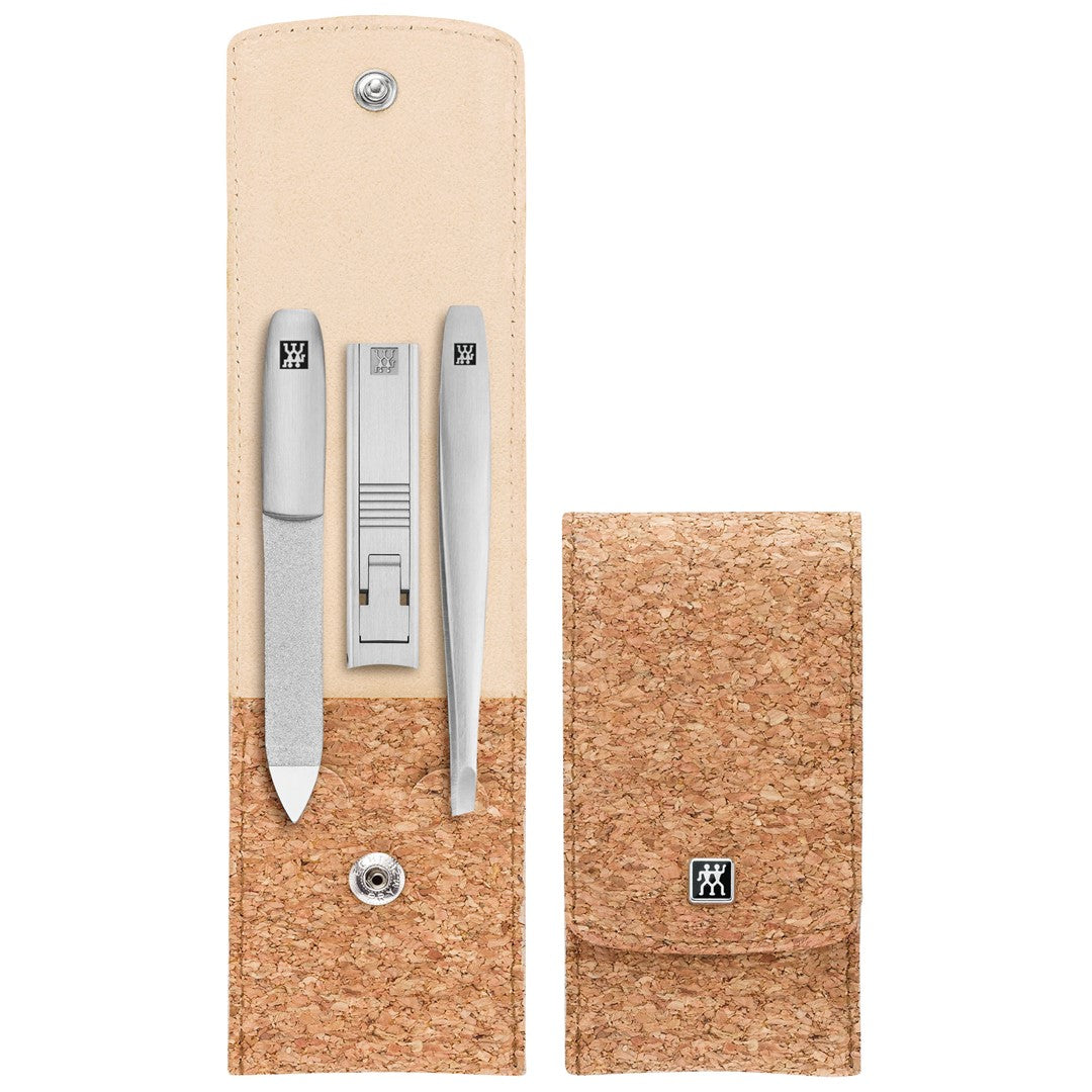 ZWILLING TWINOX Reisekit - braunes Korketui, 3 Teile