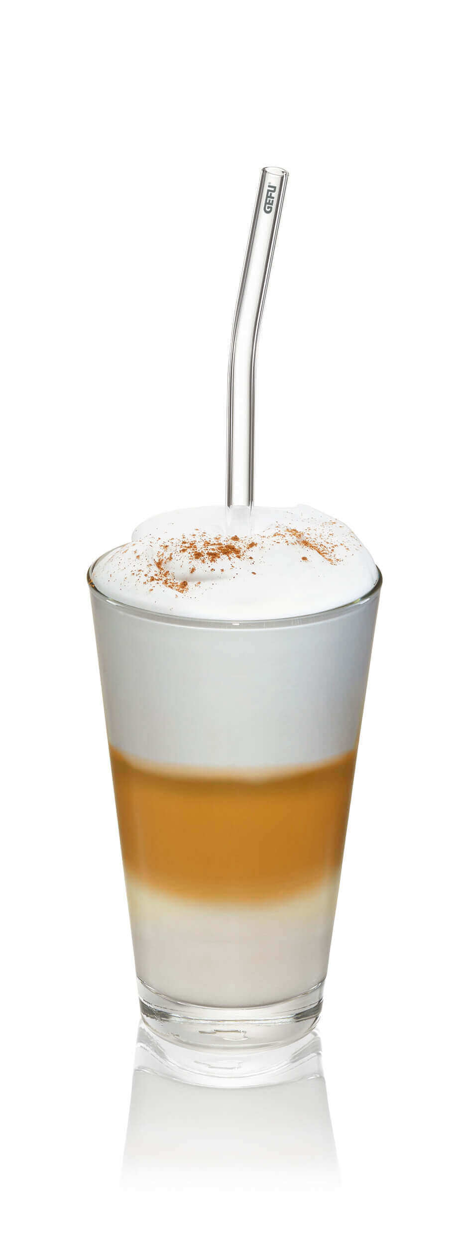 GEFU FUTURE Set z 4 szklanymi słomkami 23 cm