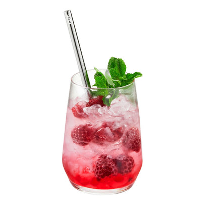 GEFU FUTURE Set von 4 Edelstahlstrohhalmen 18 cm