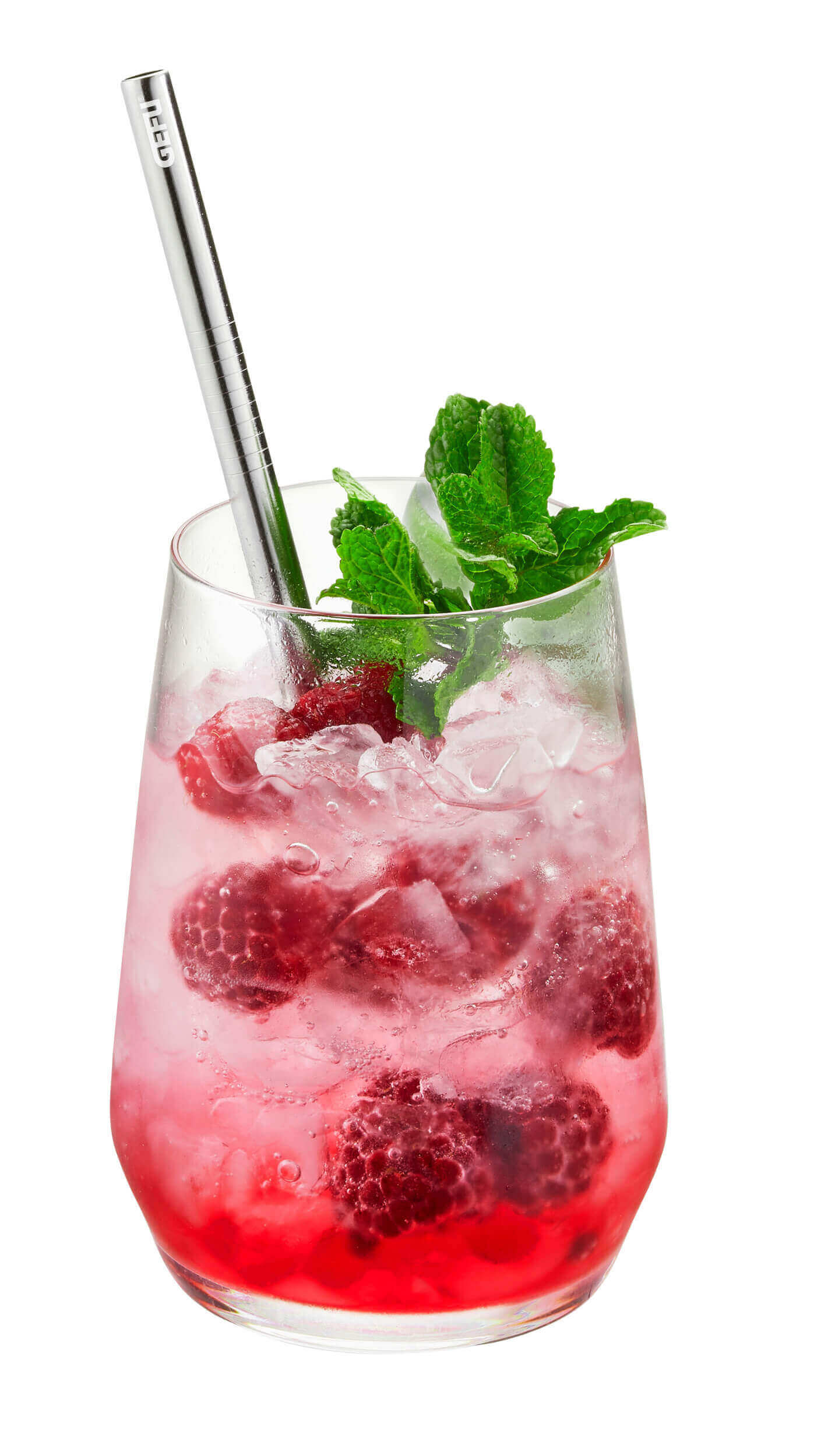 GEFU FUTURE Set von 4 Edelstahlstrohhalmen 18 cm