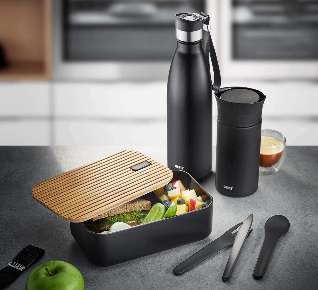 GEFU OLIMPIO Thermosflasche 500 ml, schwarz