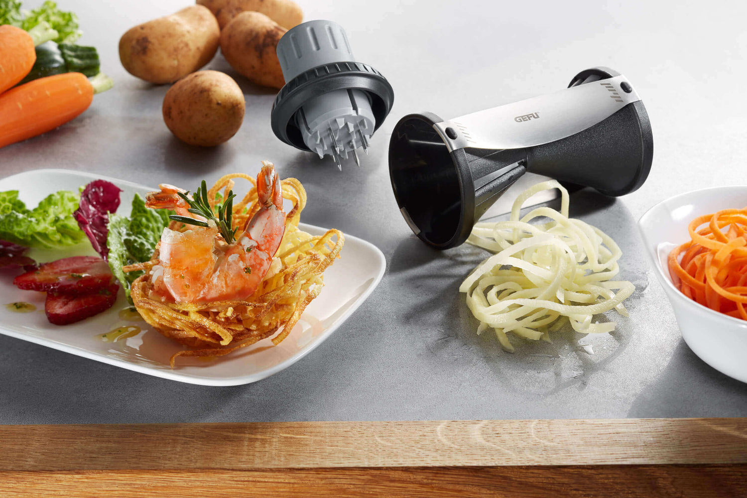 GEFU SPIRELLI® Gemüsehalter für den Spiralschneider