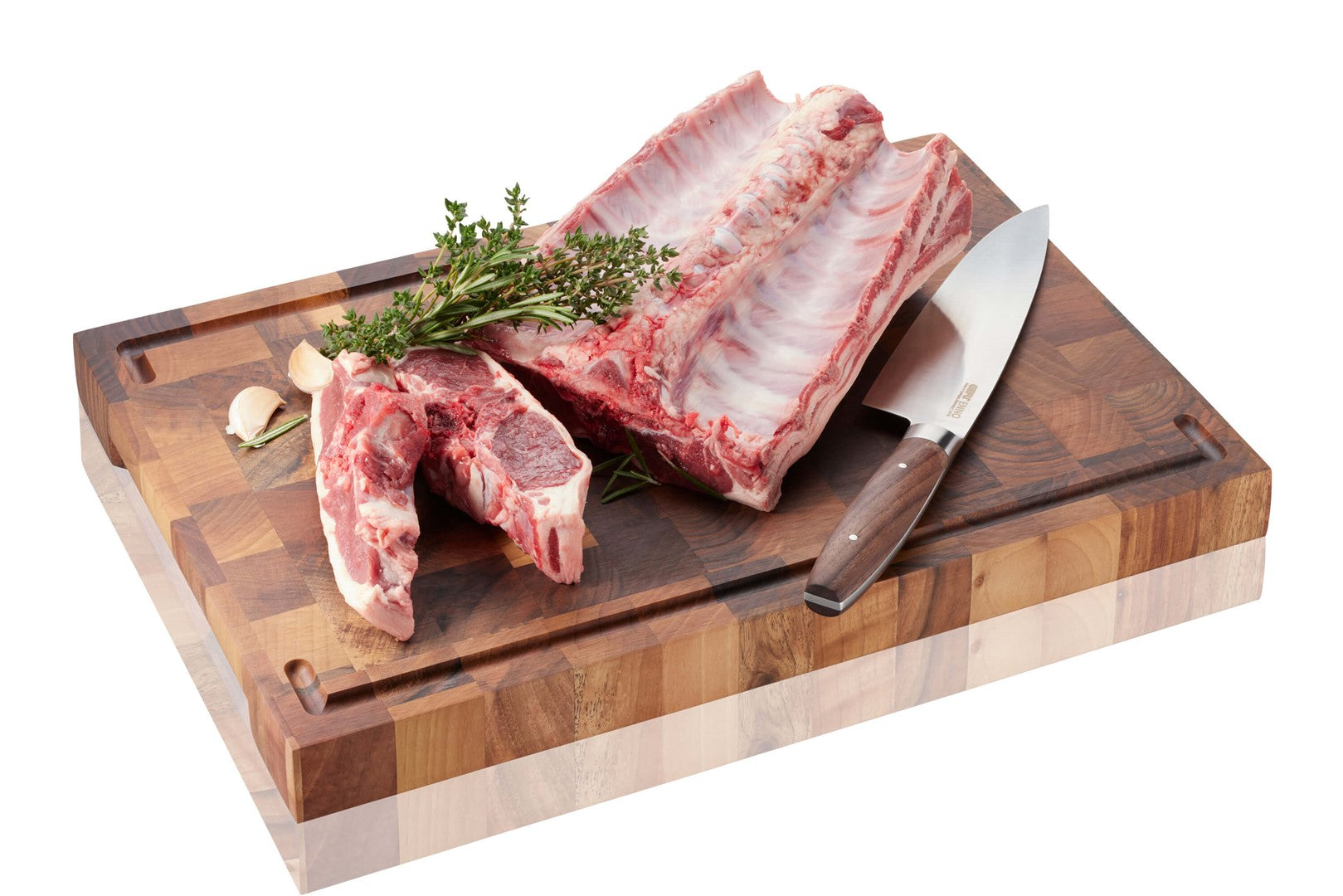 GEFU ENNO Schneidebrett aus Nussbaumholz 44 x 30 cm