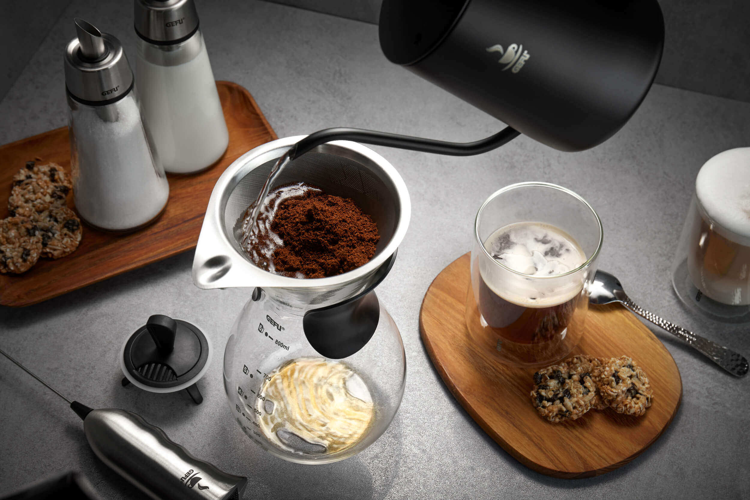 GEFU BUTIO Kaffeebereiter mit Filter 800 ml