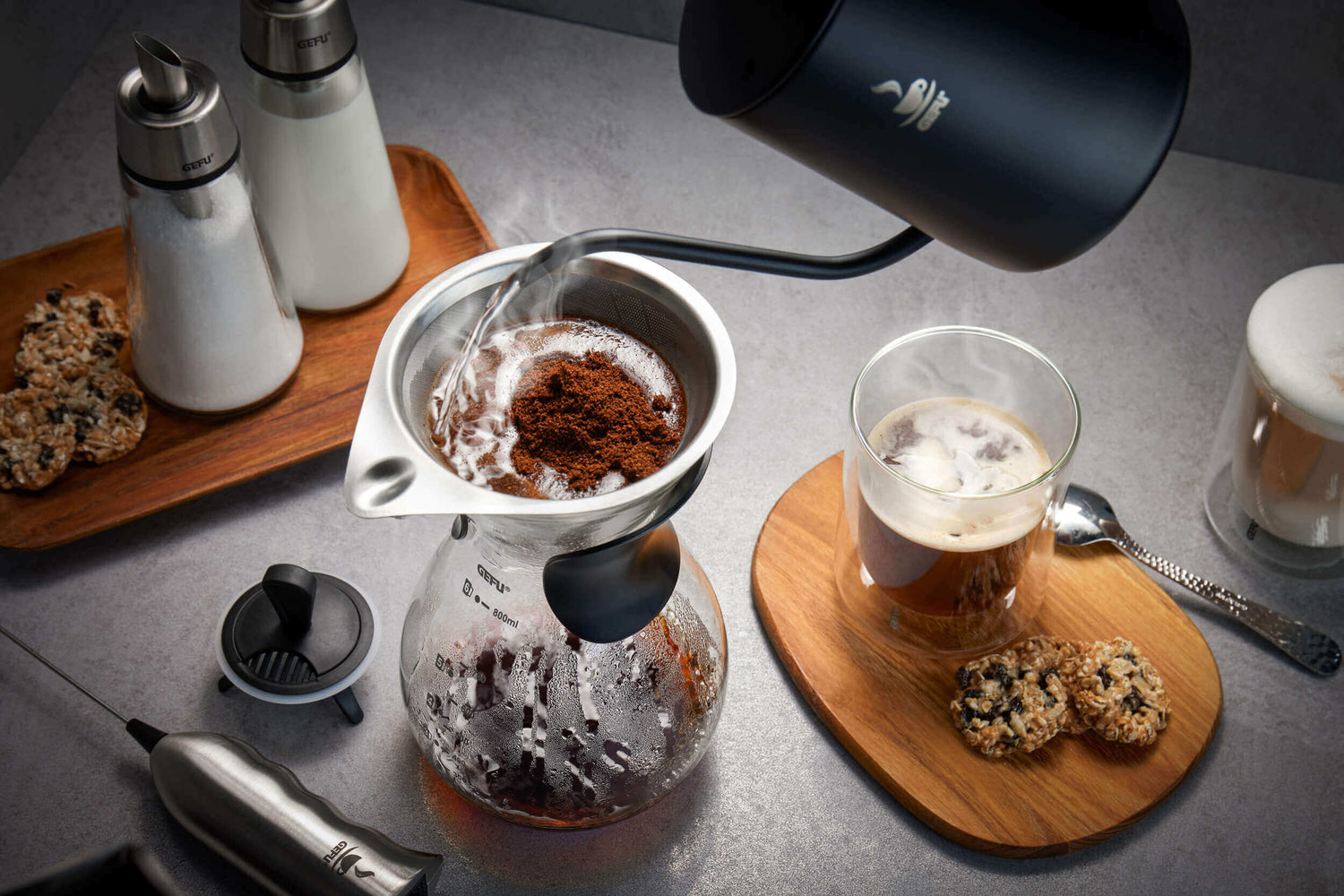 GEFU BUTIO Kaffeebereiter mit Filter 800 ml