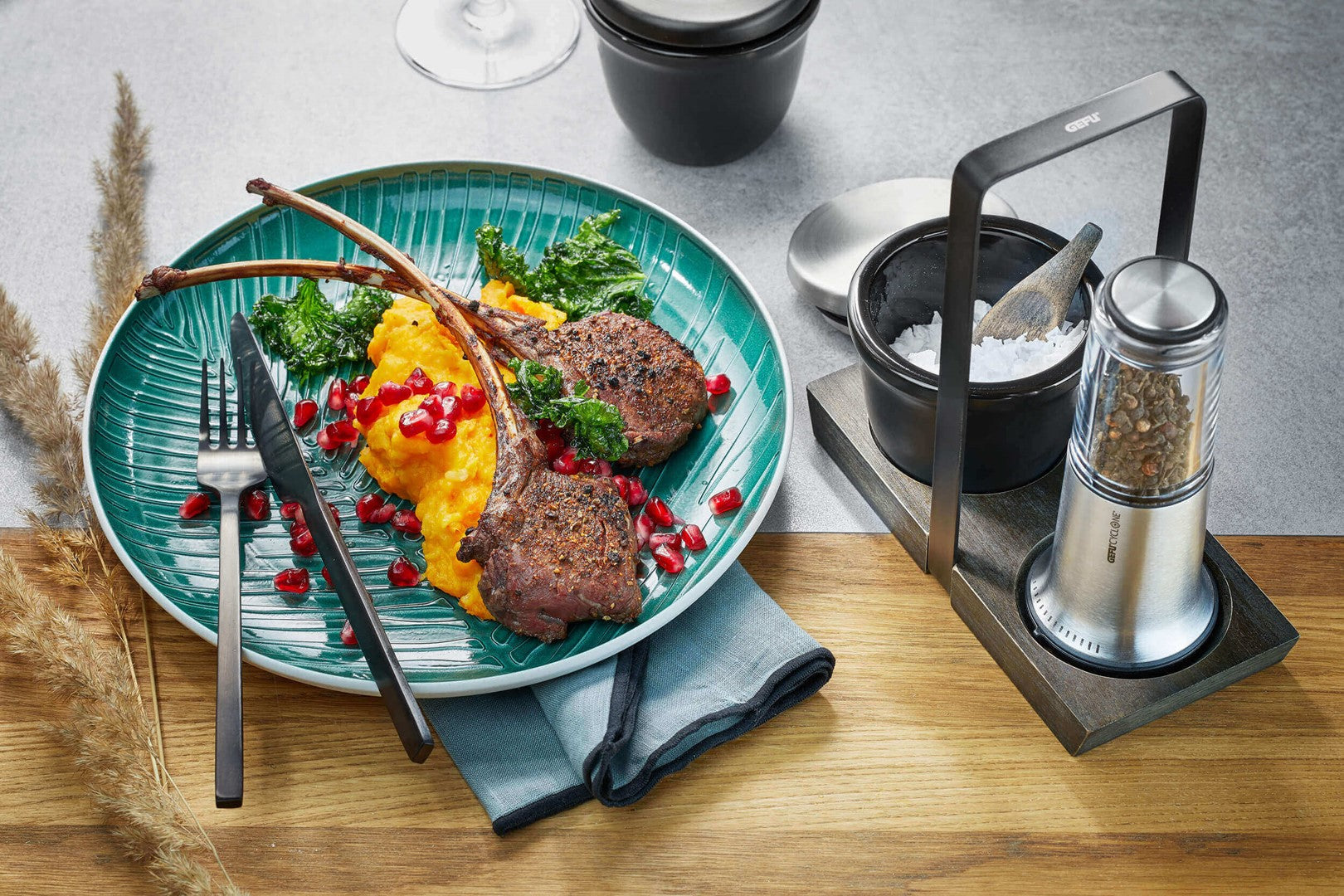 GEFU X-PLOSION® Halterung mit Griff für Mühlen M