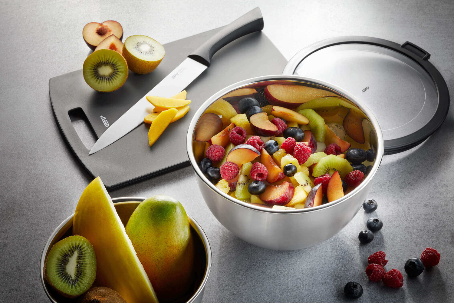 GEFU MONDI Set mit 3 Schüsseln (16, 20, 24 cm)