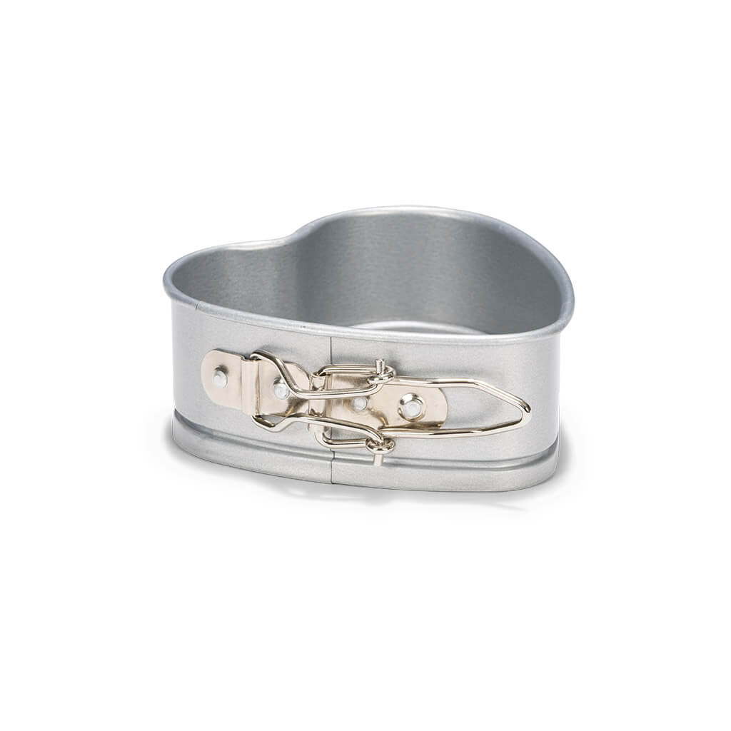 PATISSE SILVER-TOP Mini tortownica w kształcie serca 12 cm